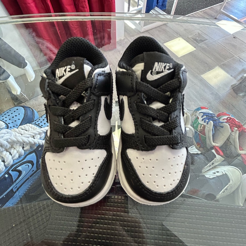 Nike Kids Black and White Dunks
